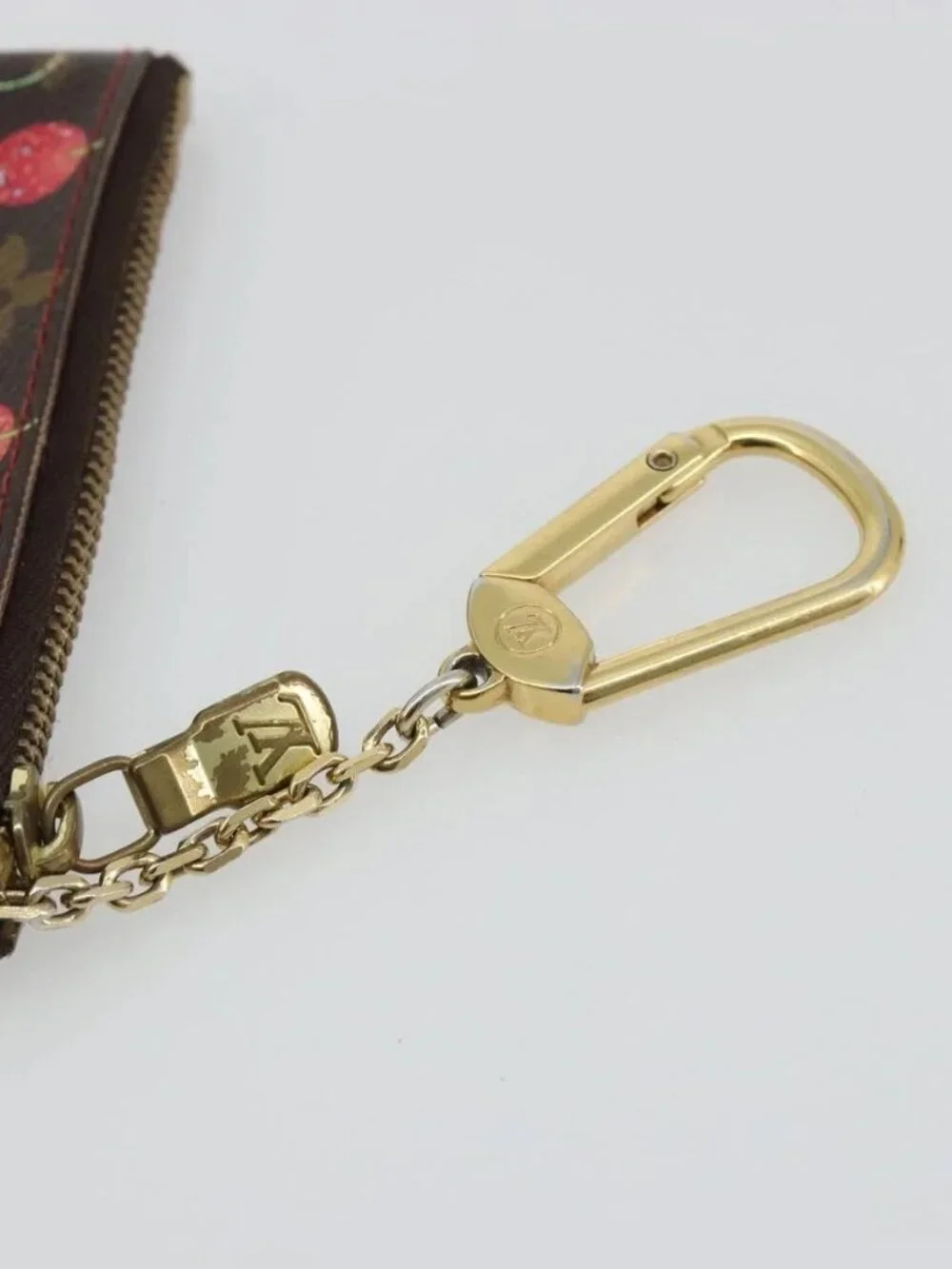 LOUIS VUITTON Monogram Cherry Pochette Cles Coin Purse M95042 LV Auth bs35761